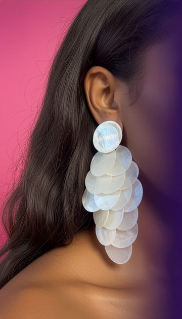 Luna Shell Drop Earrings
