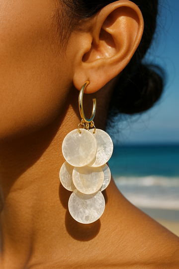 Cascada de conchas de perla