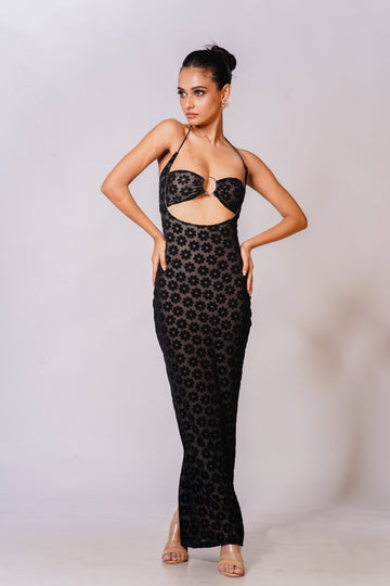 Velour Desire Maxi Dress