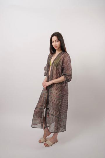 Indi Printed Resort Cover-Up shrug
