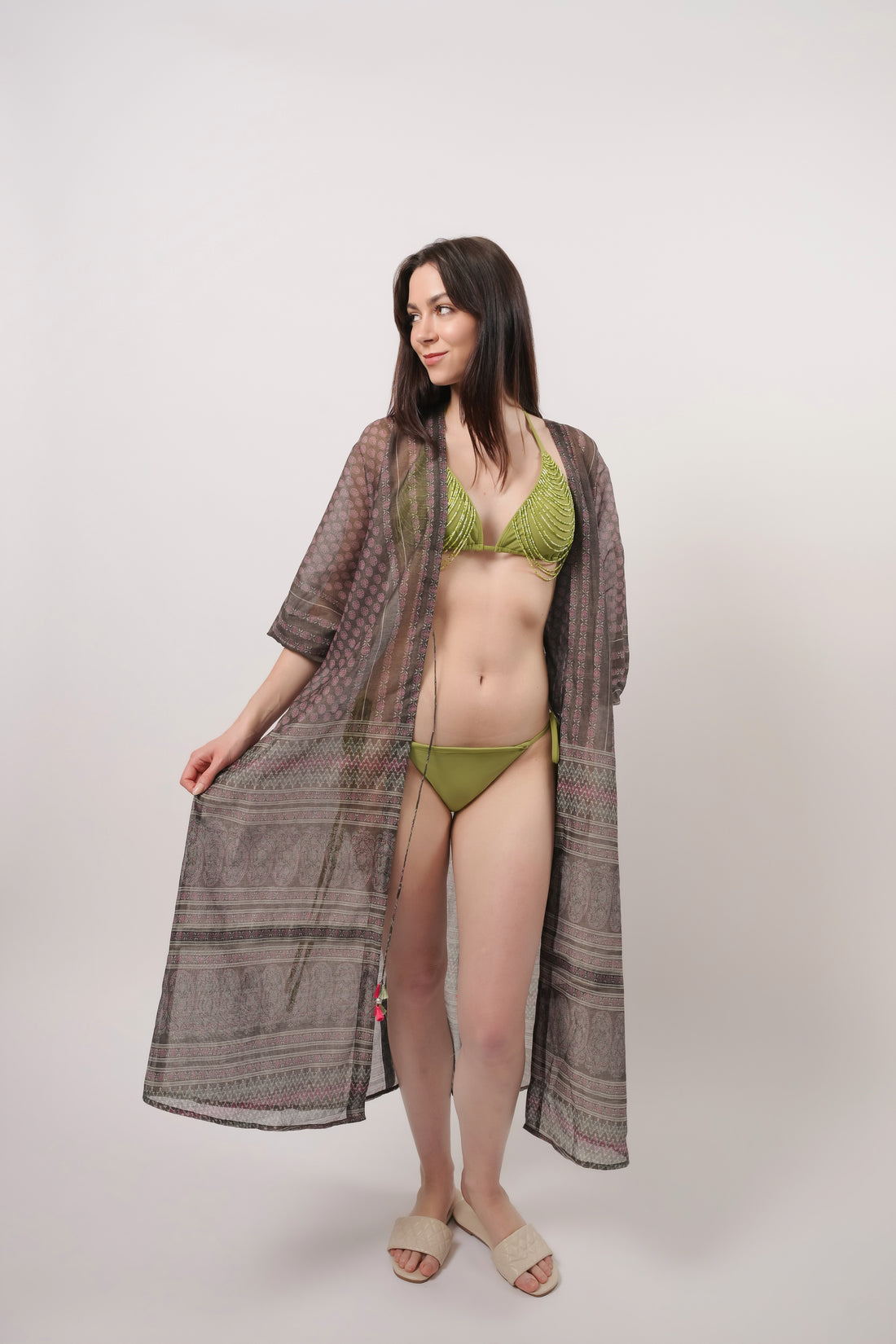 Indi Printed Resort Cover-Up shrug