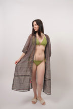INDI Printed Resort Cover-Up shrug