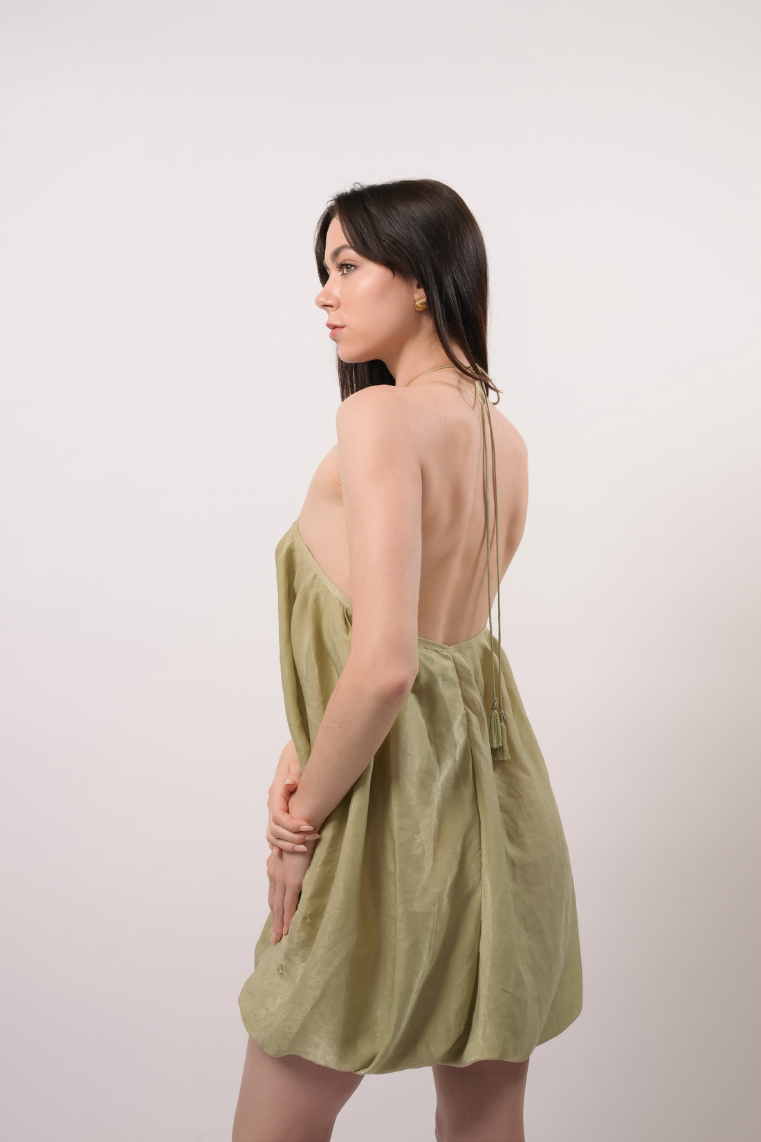 Ira Green Baloon Dress