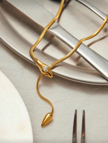 Serpent Luxe Slider Necklace