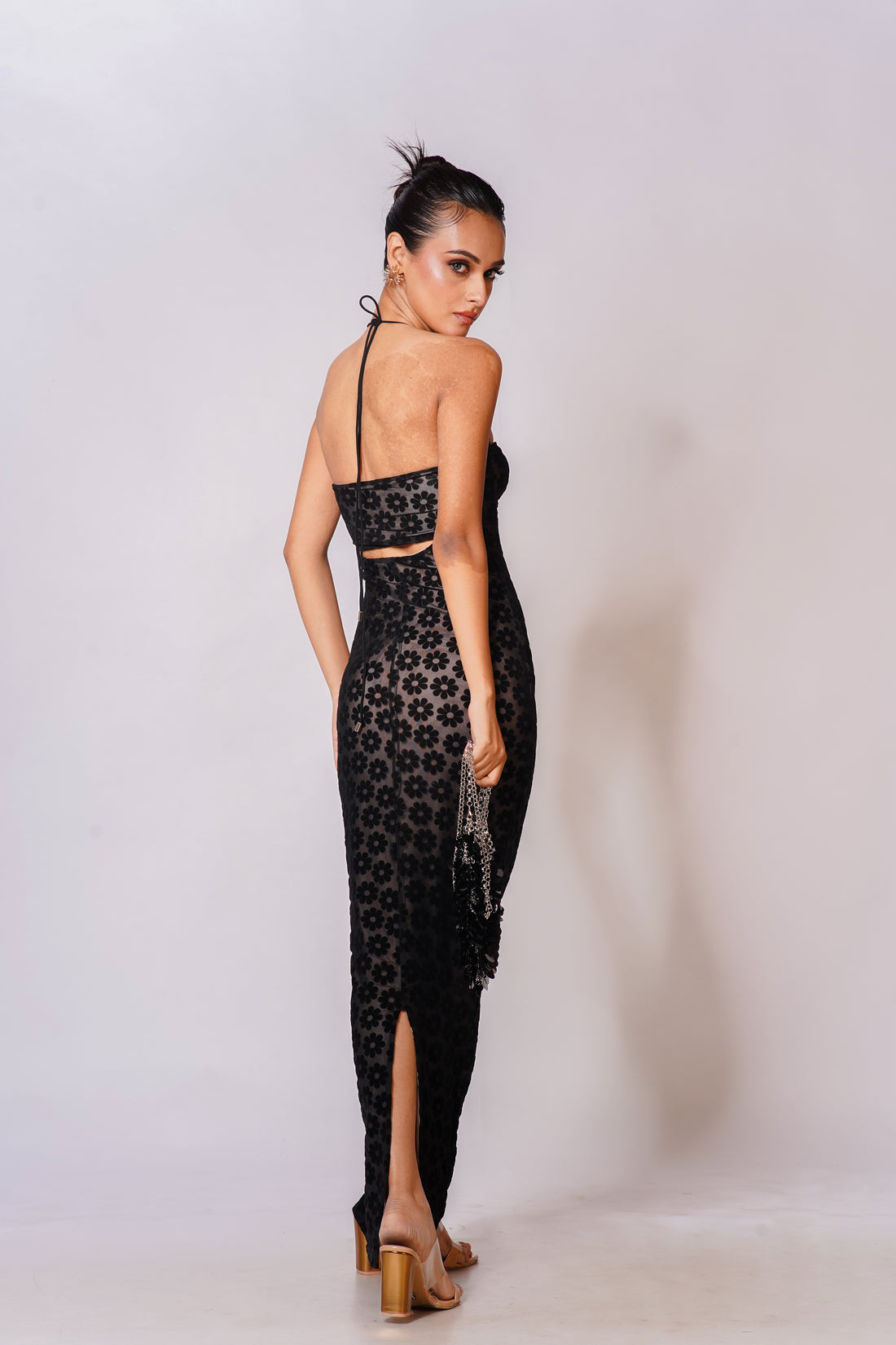 Rosada Glamour Purse – Pink Sequin Mini Bag, Sparkling Chain Shoulder Purse